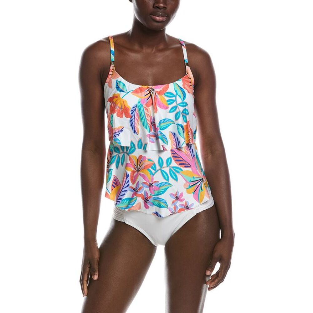24Th And Ocean Womens  Francesca Tankini Top